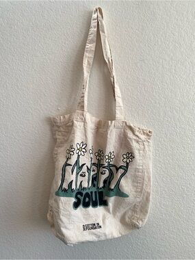 Happy Soul Daisy Canvas Bag